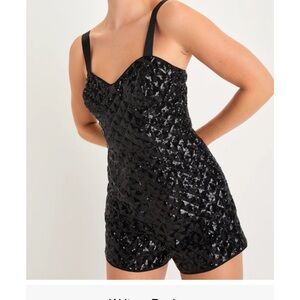 Lulus black sequins romper